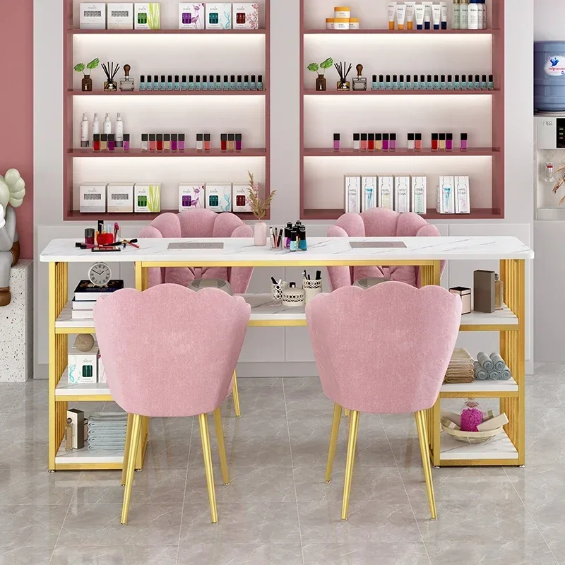 Marble Manicure Table Metallic Nail Desk Slon Manicure Equipment Professional Aesthetic Salon Furniture Mesa Manicura Ongle
Marble Manicure Table Metallic Nail Desk Slon Manicure Equipment Professional Aesthetic Salon Furniture Mesa Manicura Ongle
