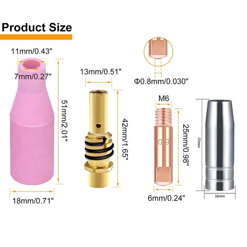 AK15 Nozzle Kit MB15 Accessories Comprehensive Soldering Set Copper Brass Tips Welding Nozzle For MIG Welder Copper
AK15 Nozzle Kit MB15 Accessories Comprehensive Soldering Set Copper Brass Tips Welding Nozzle For MIG Welder Copper