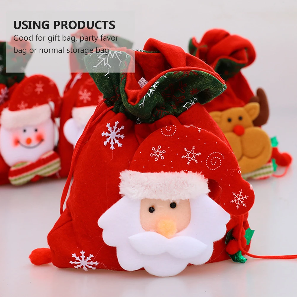 4Pcs Candy Bag Gift Tote Portable Nonwovens Storage Bag for Party Favors Snacks Cookies Christmas
4Pcs Candy Bag Gift Tote Portable Nonwovens Storage Bag for Party Favors Snacks Cookies Christmas