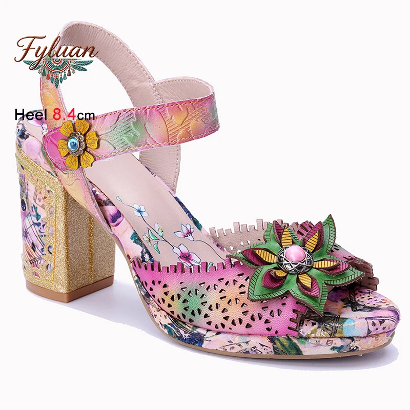 Summer Ethnic Purple Pearl Women's Sandals Chunky Heels 8.4cm Ladies Pumps Hollow Out Comfy Appliques Flower Bohemian Shoes
Summer Ethnic Purple Pearl Women's Sandals Chunky Heels 8.4cm Ladies Pumps Hollow Out Comfy Appliques Flower Bohemian Shoes