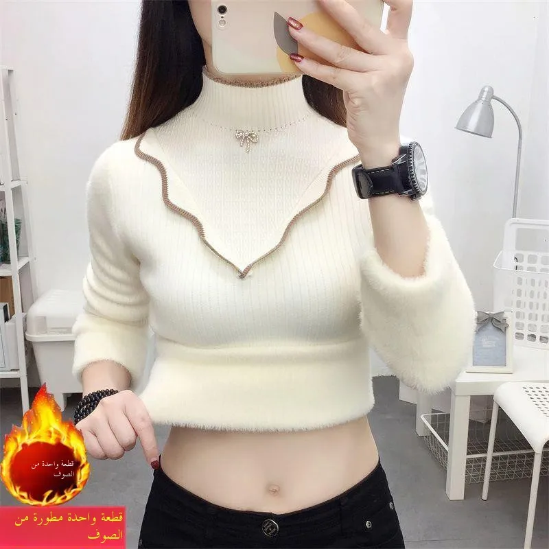 Женская футболка Ele Thiened White Fce с пушистой внутренней частью, осенне-зимняя уличная одежда, подходящая для небольших размеров
Женская футболка Ele Thiened White Fce с пушистой внутренней частью, осенне-зимняя уличная одежда, подходящая для небольших размеров