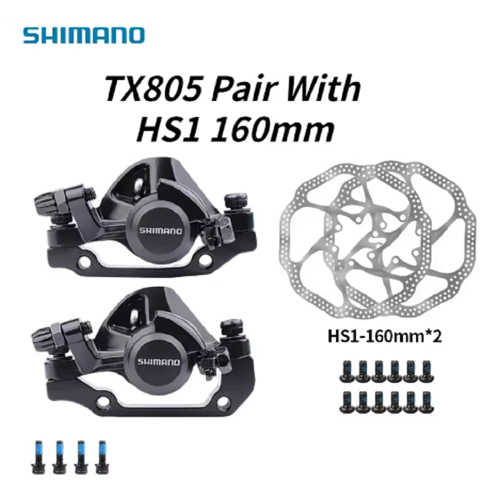 Shimano TOURNEY TX BR-TX805 Mechanical Disc Brake Calipers Resin Pads TX805 Caliper G3 HS1 RT56 RT54 RT30 RT26 Rotor 160mm
Shimano TOURNEY TX BR-TX805 Mechanical Disc Brake Calipers Resin Pads TX805 Caliper G3 HS1 RT56 RT54 RT30 RT26 Rotor 160mm