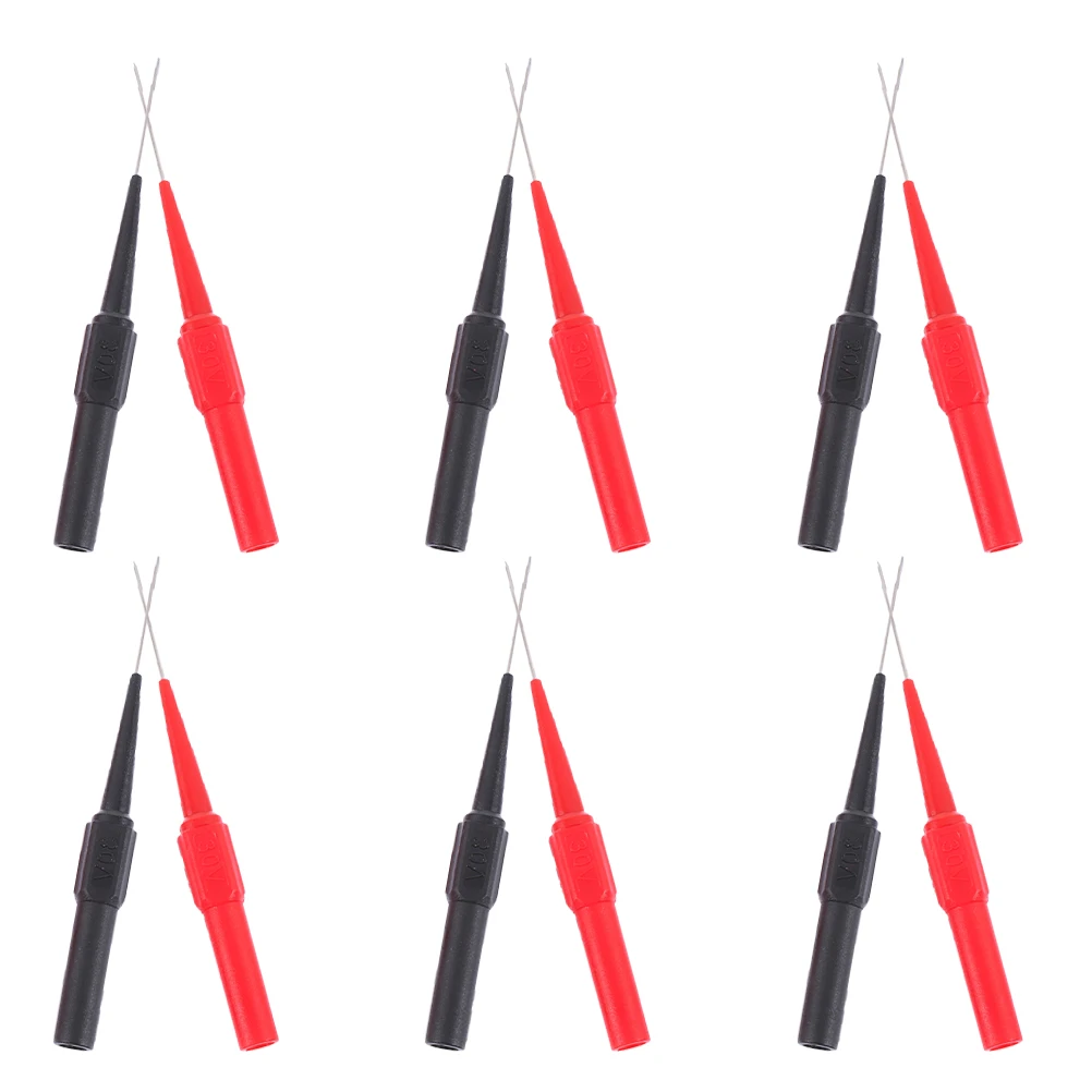 6 set Test Probes Stainless Electrical Measurements Circuit Testing Multimeter Probe Kit Back Needle
6 set Test Probes Stainless Electrical Measurements Circuit Testing Multimeter Probe Kit Back Needle