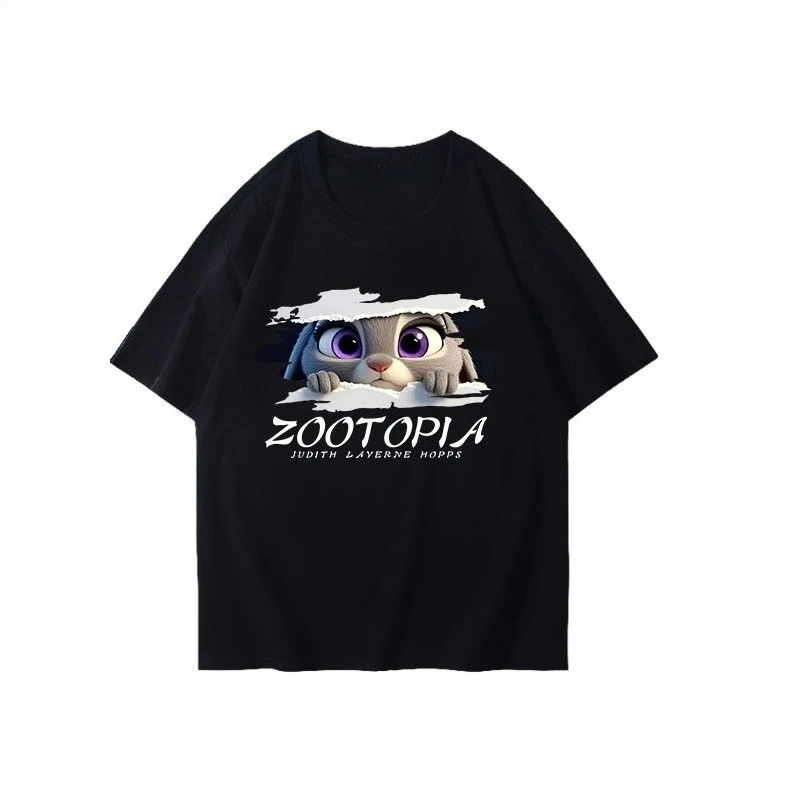 Disney Summer Crazy Animal City Judy Nick Cotton Loose Short Sleeve Male and Female Couples Short Sleeve Sports Leisure Popular
Disney Summer Crazy Animal City Judy Nick Cotton Loose Short Sleeve Male and Female Couples Short Sleeve Sports Leisure Popular
