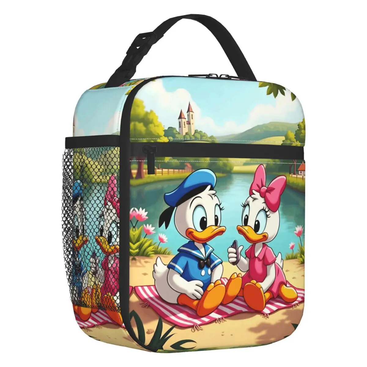 Custom Donald Duck Classical Printing Portable Lunch Boxes Anime Cartoon Cooler Thermal Food Insulated Lunch Bag School Student
Custom Donald Duck Classical Printing Portable Lunch Boxes Anime Cartoon Cooler Thermal Food Insulated Lunch Bag School Student