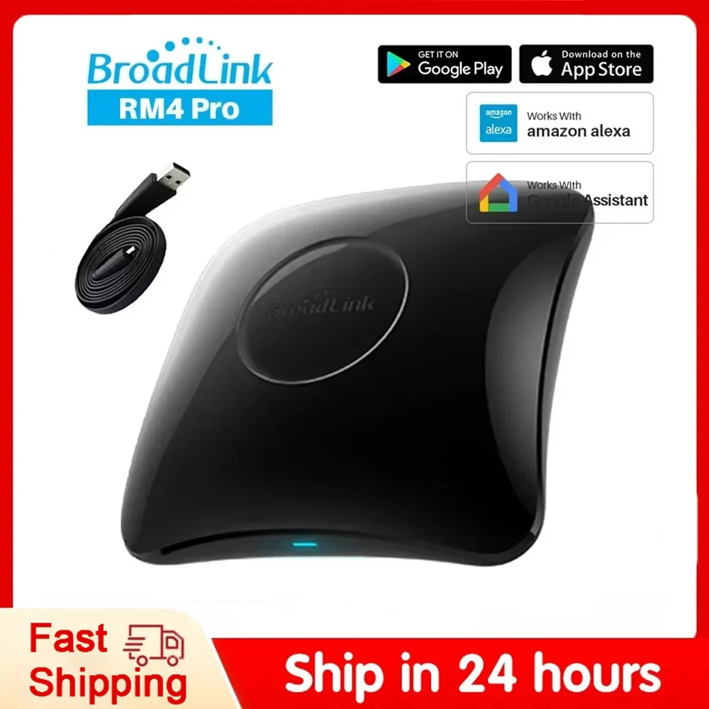Broadlink RM4 pro Smart Remote Control IR RF Wifi Universal Remote Control Smart Home Automation work with Alexa and Google Home
Broadlink RM4 pro Smart Remote Control IR RF Wifi Universal Remote Control Smart Home Automation work with Alexa and Google Home