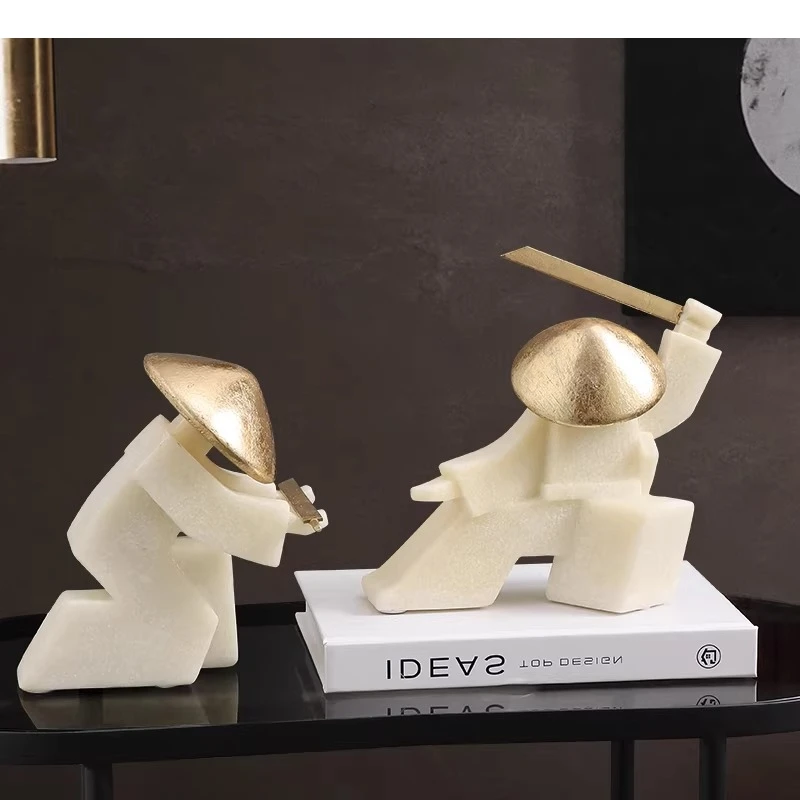 Cartoon Character Sculpture Samurai Swordsman Figure Figurine Resin Handicrafts Geometric Cartoon Figure Home Decoration
Cartoon Character Sculpture Samurai Swordsman Figure Figurine Resin Handicrafts Geometric Cartoon Figure Home Decoration