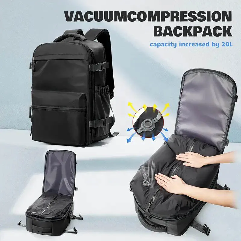 Vacuum Backpack Travel Bag for Men Large Capacity Backpack Business Laptop Backpack Women Men Expandable School Bags
Vacuum Backpack Travel Bag for Men Large Capacity Backpack Business Laptop Backpack Women Men Expandable School Bags