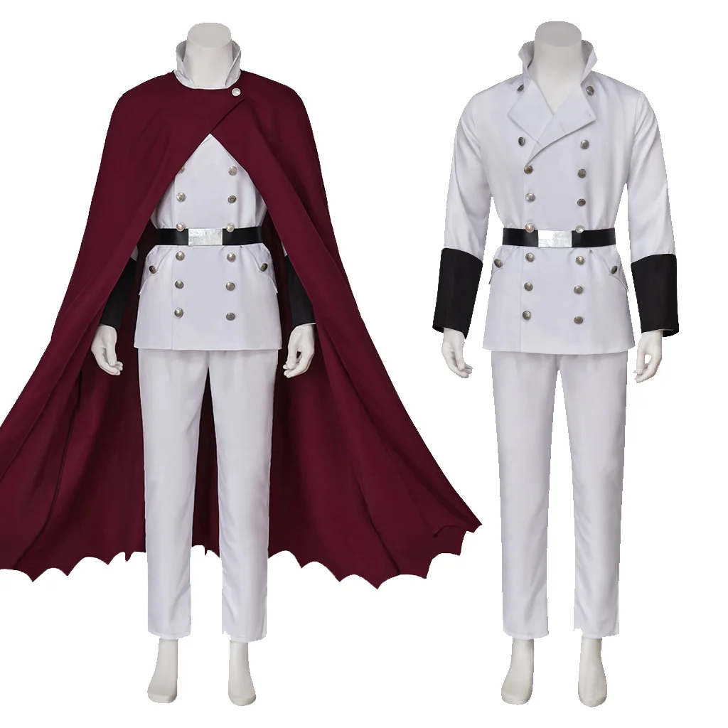 Yhwach Cosplay Costume Men White Military Uniform with Red Cloak Thousand Year War Fantasy Suit Halloween
Yhwach Cosplay Costume Men White Military Uniform with Red Cloak Thousand Year War Fantasy Suit Halloween