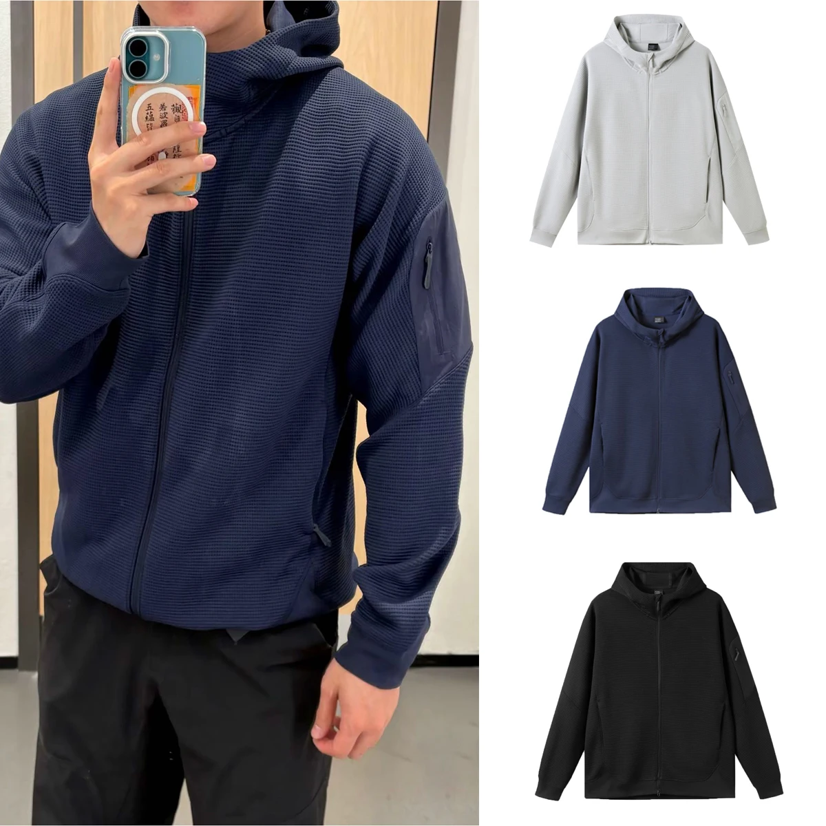 H00dy Knitted Hat Outdoor Men's Spring Sport Jacket Fashionable Urban Style Standard Fit Long Sleeve Zipper Closure Windproof
H00dy Knitted Hat Outdoor Men's Spring Sport Jacket Fashionable Urban Style Standard Fit Long Sleeve Zipper Closure Windproof