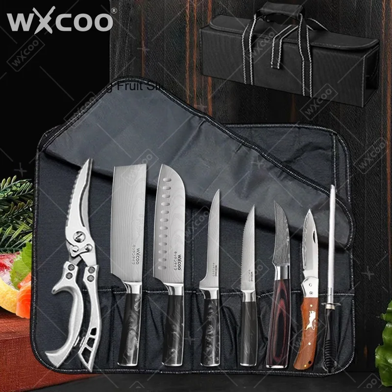 WXCOO 1~9pcs Kitchen Knife Powerful Chicken Bone Scissor Japanese Meat Cleaver Boning Knife with Box Santoku Knife Professional
WXCOO 1~9pcs Kitchen Knife Powerful Chicken Bone Scissor Japanese Meat Cleaver Boning Knife with Box Santoku Knife Professional