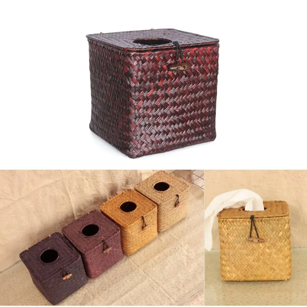 Wicker Storage Basket Seagrass Napkin Holder Tissue Cover Japanese-style Coffee
Wicker Storage Basket Seagrass Napkin Holder Tissue Cover Japanese-style Coffee