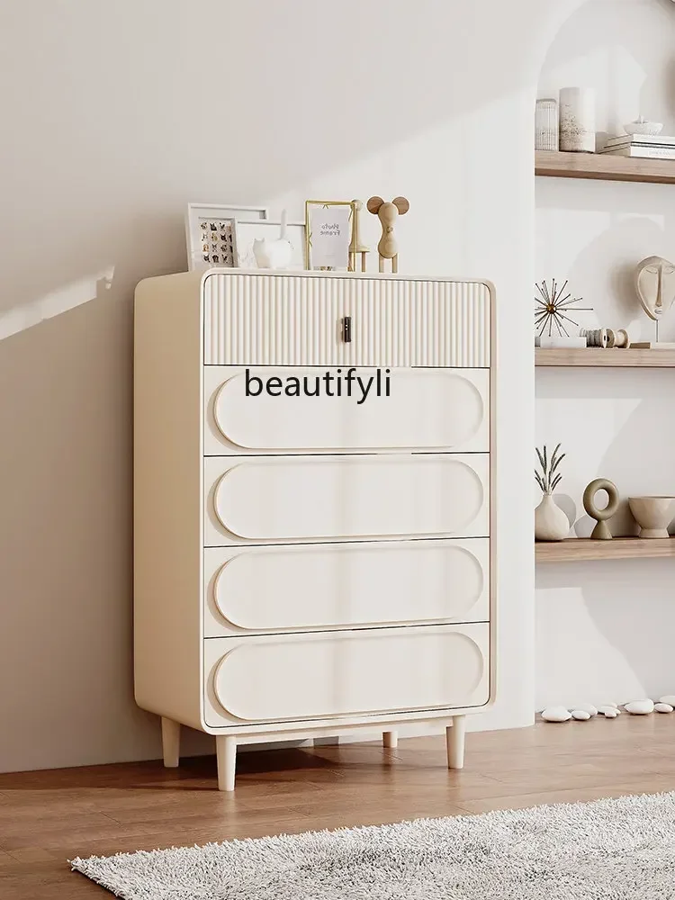 Cream Style Chest of Six Drawers Locker Solid Wood Chest of Drawers Bedroom Living Room Drawer Storage Cabinet
Cream Style Chest of Six Drawers Locker Solid Wood Chest of Drawers Bedroom Living Room Drawer Storage Cabinet