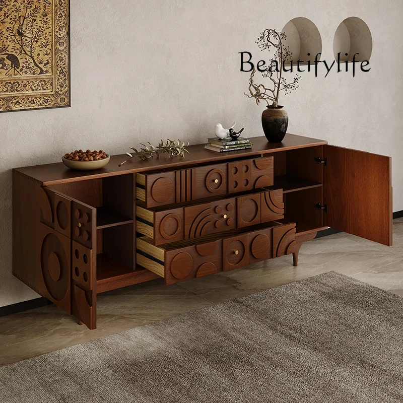 F Silent Style Entrance Cabinet Wood Carved Living Room Home Locker Floor-Standing Rack Wall Cabinet
F Silent Style Entrance Cabinet Wood Carved Living Room Home Locker Floor-Standing Rack Wall Cabinet