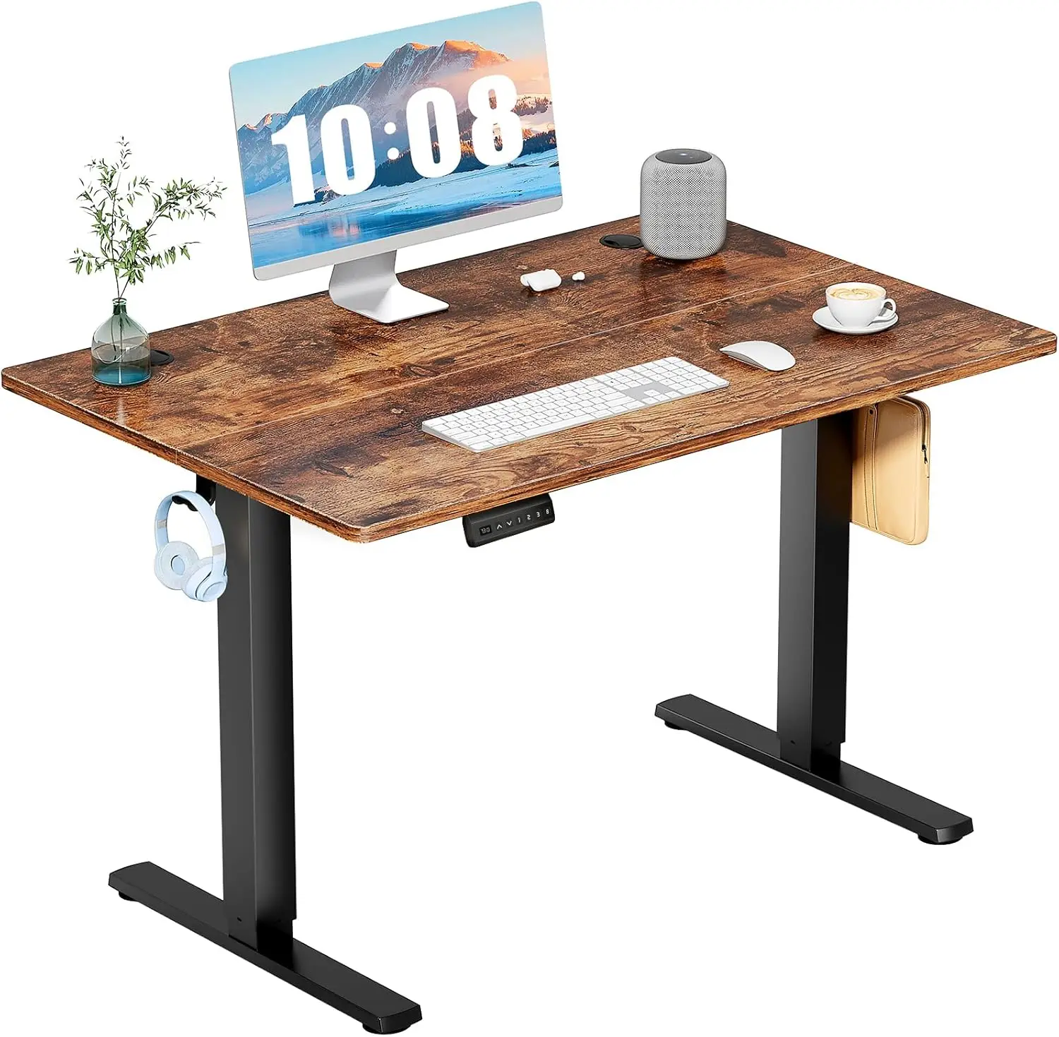 40 Inch Electric Standing Desk Height Adjustable, Sit Stand Computer Workstation with Memory Presets for Home Office Gaming, Rustic
40 Inch Electric Standing Desk Height Adjustable, Sit Stand Computer Workstation with Memory Presets for Home Office Gaming, Rustic