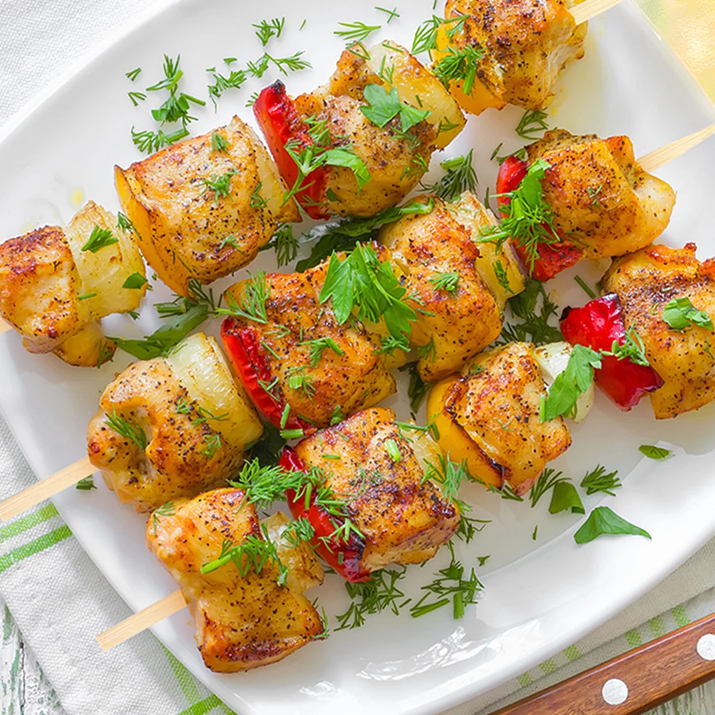 100Pcs Strong Bamboo Bbq Skewers for Grilling Special Processed No Burnt Taste Suitable for Home Party
100Pcs Strong Bamboo Bbq Skewers for Grilling Special Processed No Burnt Taste Suitable for Home Party