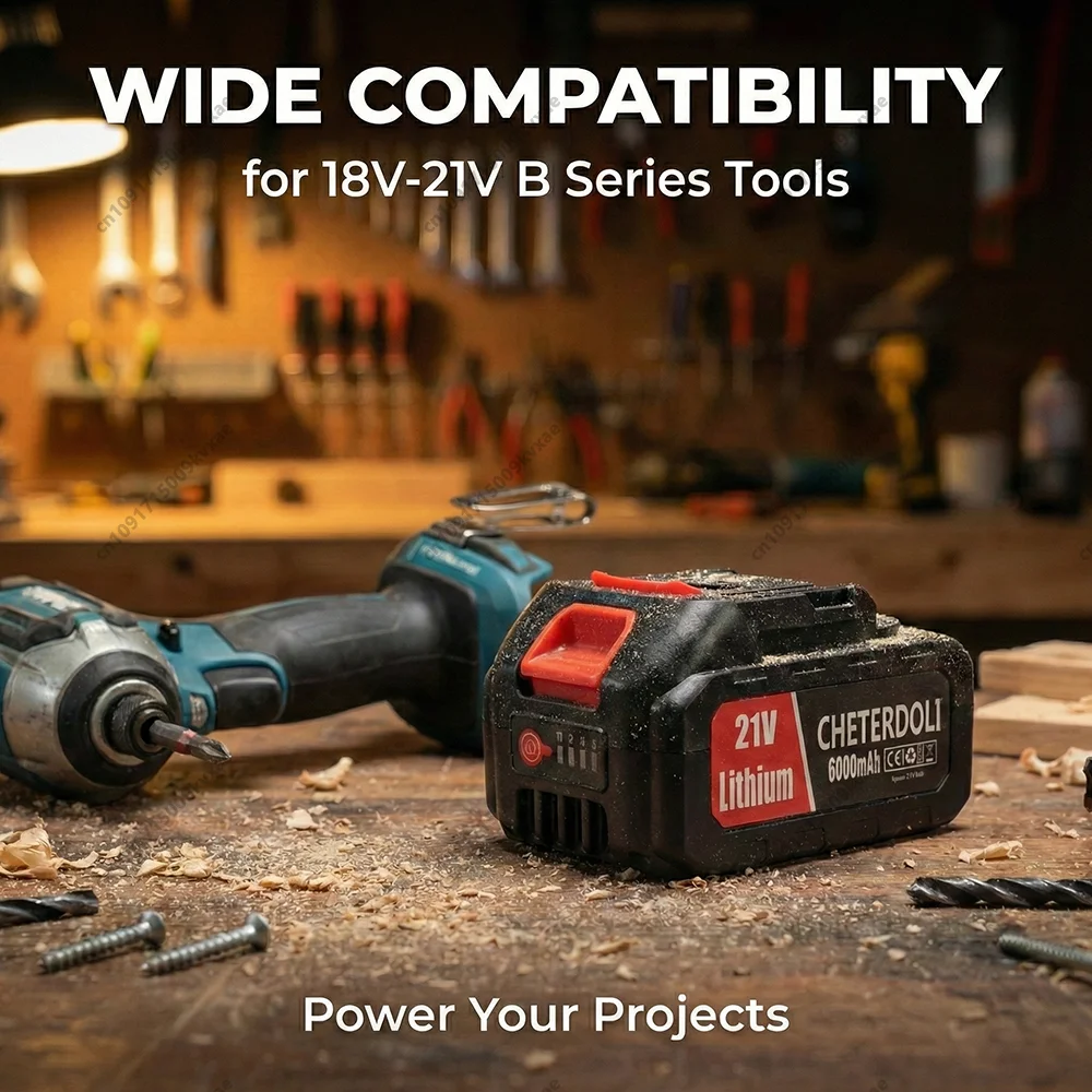 Аккумулятор Li-ion 9000 мАч повышенной емкости для Makita 18В 21В, замена BL1860 BL1850B BL1840B BL1830B, для беспроводных электроинструментов
Аккумулятор Li-ion 9000 мАч повышенной емкости для Makita 18В 21В, замена BL1860 BL1850B BL1840B BL1830B, для беспроводных электроинструментов