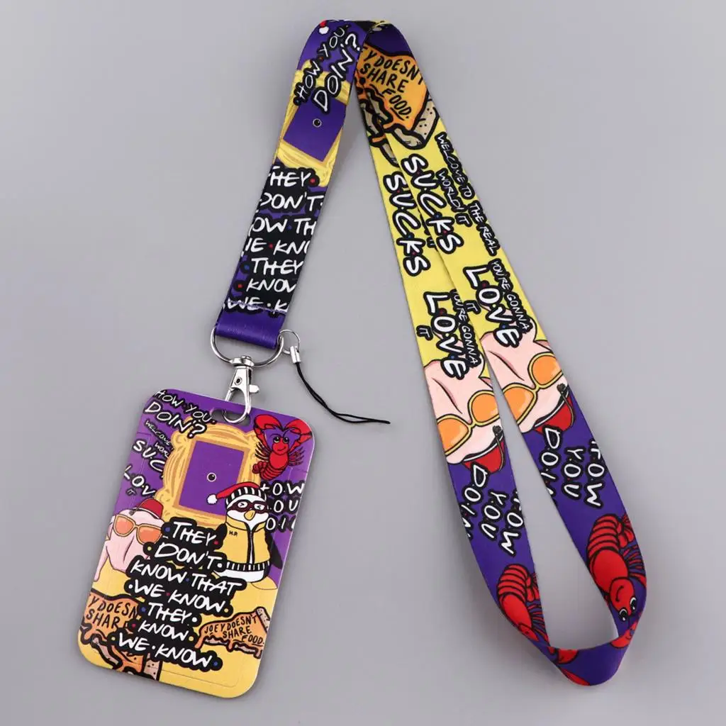 Funny Lanyard Credit Card ID Badge Holder Key Ring Bag Card Cover Keychain Fashion Phone Charm New Accessories
Funny Lanyard Credit Card ID Badge Holder Key Ring Bag Card Cover Keychain Fashion Phone Charm New Accessories