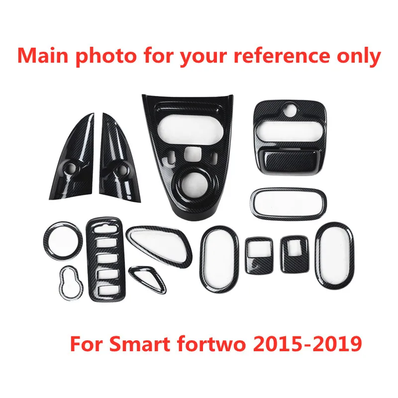 Carbon Fiber Printed for Smart fortwo 2015-2019 Interior Styling Window Control Door Panel Sticker Dash Outlet Gear Panel Cover
Carbon Fiber Printed for Smart fortwo 2015-2019 Interior Styling Window Control Door Panel Sticker Dash Outlet Gear Panel Cover