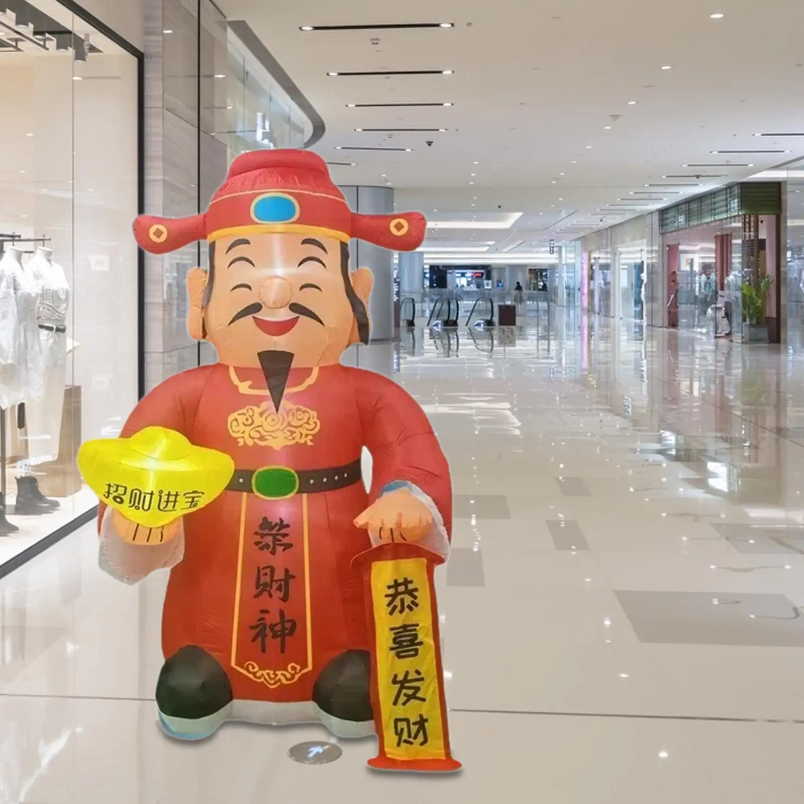 Chinese New Year God of Wealth Inflatable Decoration 2026 Year of The Horse with Light
Chinese New Year God of Wealth Inflatable Decoration 2026 Year of The Horse with Light