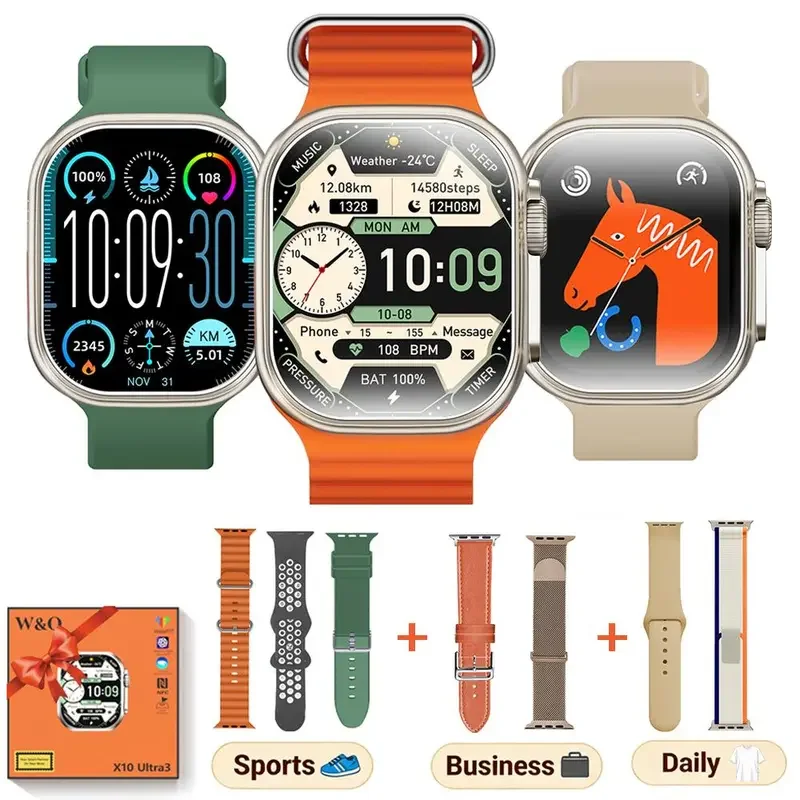 Smart Watch for Men Women, 2026 New Smartwatch(Answer/Make Call), IP67 Waterproof, 2.02"HD Fitness Watch wit 100+ Sport Modes, Fitness Tracker Watch with Calls/Messages/Notifications, with 7 Watch Bands
Smart Watch for Men Women, 2026 New Smartwatch(Answer/Make Call), IP67 Waterproof, 2.02"HD Fitness Watch wit 100+ Sport Modes, Fitness Tracker Watch with Calls/Messages/Notifications, with 7 Watch Bands