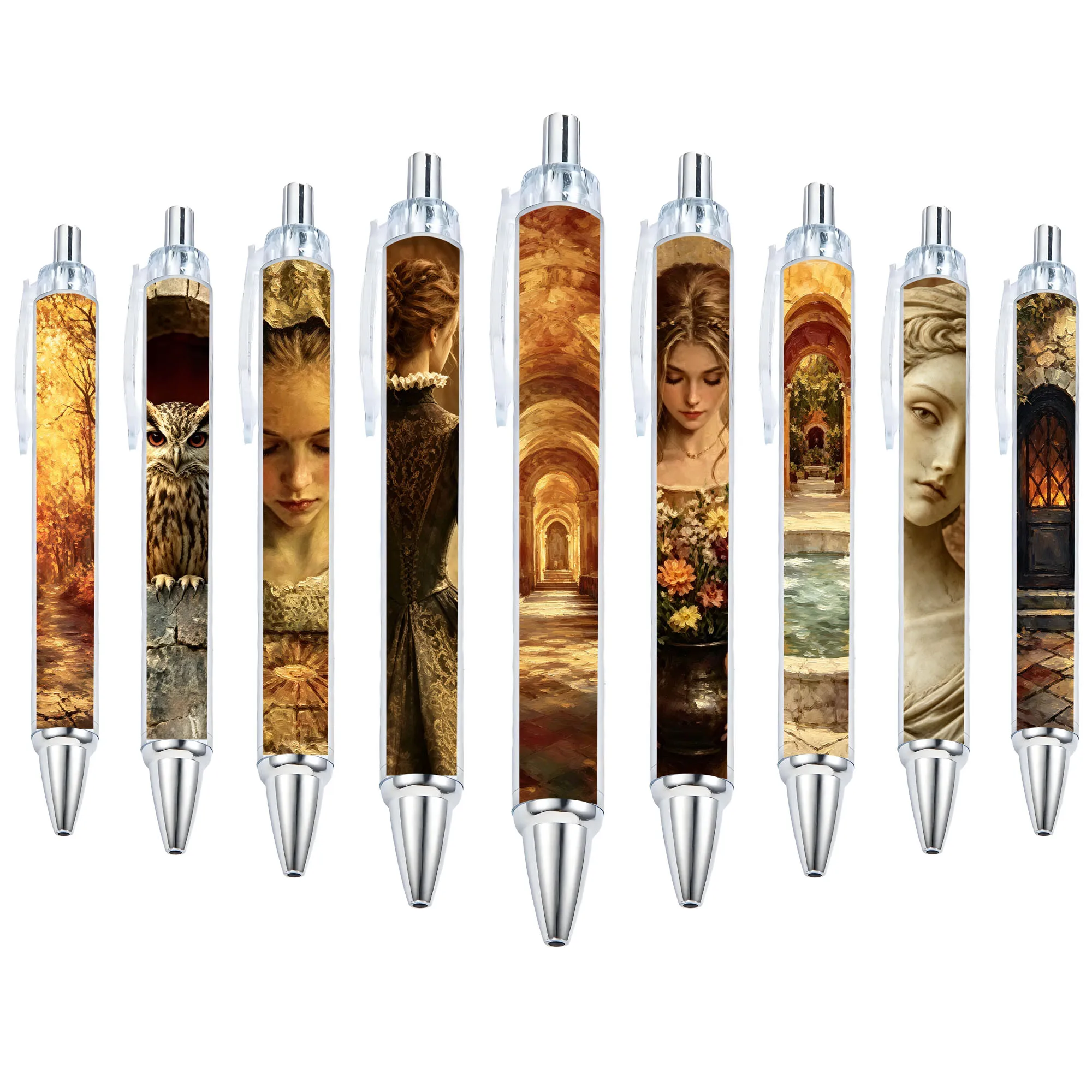 11 pieces Western beauty style neutral pens - creative writing pens - patterned random gift pens
11 pieces Western beauty style neutral pens - creative writing pens - patterned random gift pens