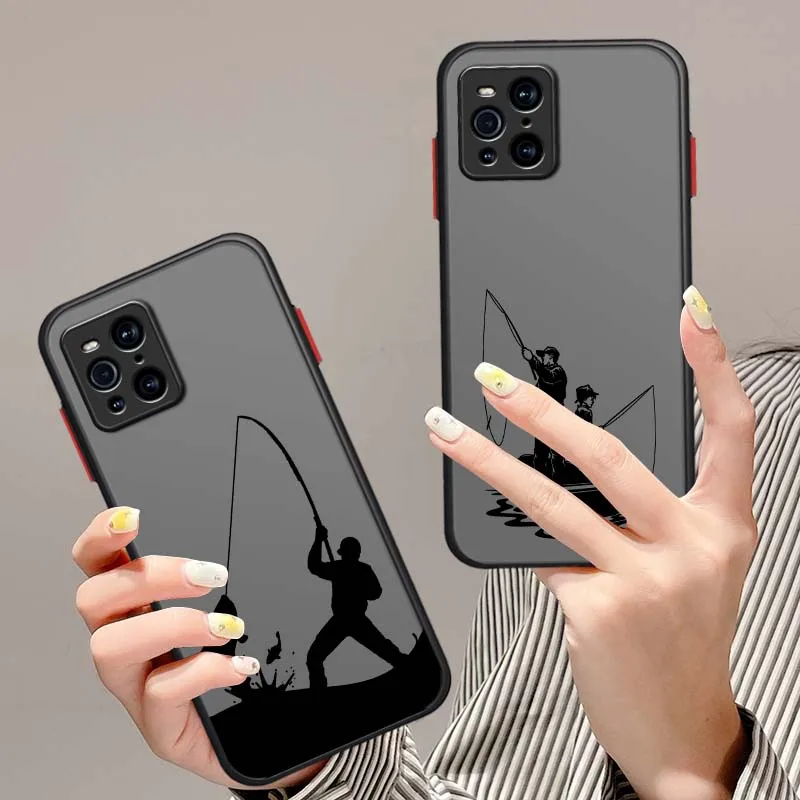 Cartoon Man Fishing Boat For OPPO Find F23 F21 X5 X3 K10 K9s Lite Pro Plus 5G Frosted Translucent Phone Case Cover
Cartoon Man Fishing Boat For OPPO Find F23 F21 X5 X3 K10 K9s Lite Pro Plus 5G Frosted Translucent Phone Case Cover