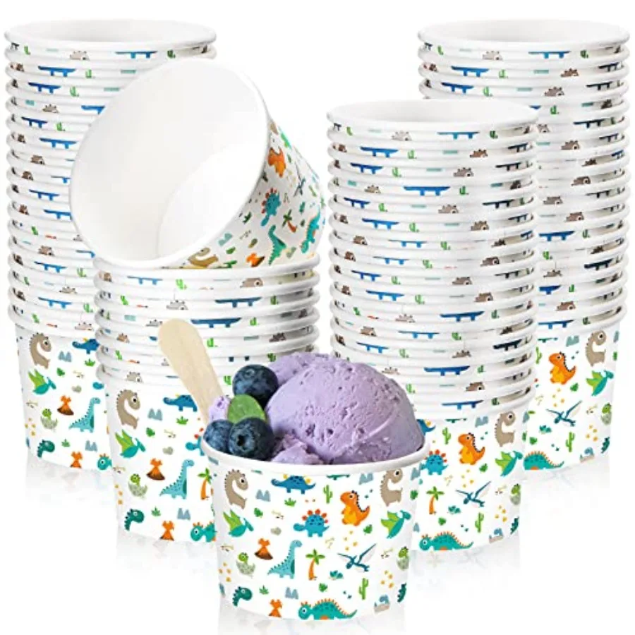 100 Pack Dinosaur Ice Cream Cups for 9 oz Dinosaur Themed Paper Snack Bowls Disposable Snack Cups for Sundae, Frozen Yogurt, So
100 Pack Dinosaur Ice Cream Cups for 9 oz Dinosaur Themed Paper Snack Bowls Disposable Snack Cups for Sundae, Frozen Yogurt, So