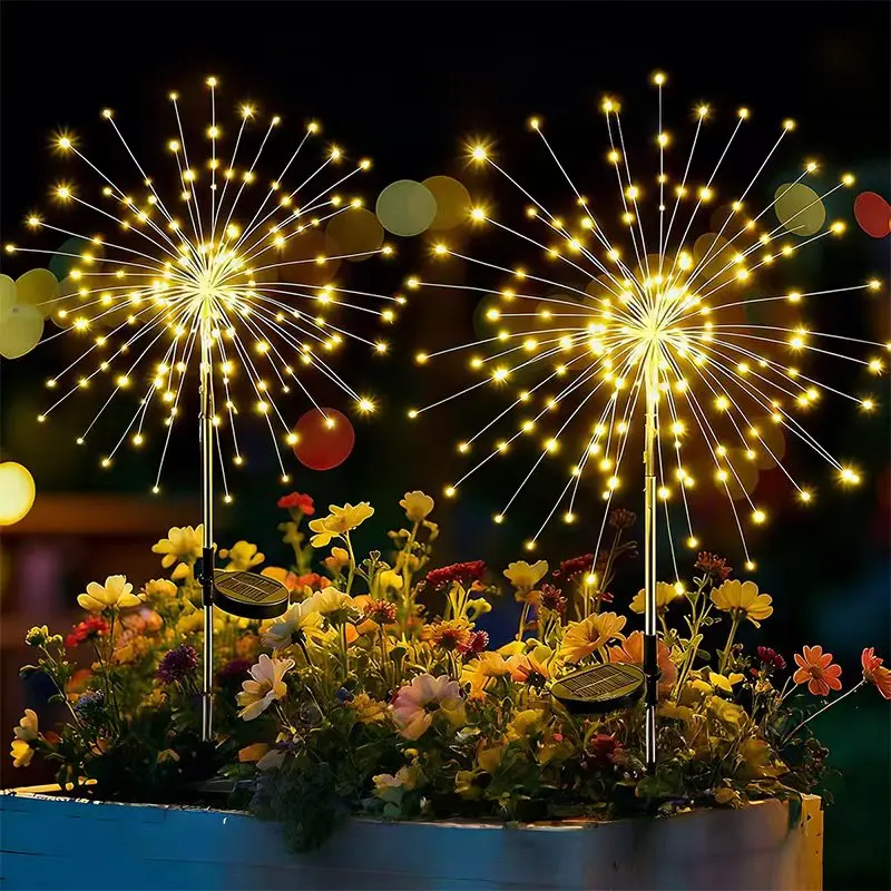 Solar Firework Fairy Light IP65 Waterproof 8 Modes Outdoor String Lamp for Garden Patio Lawn Decor
Solar Firework Fairy Light IP65 Waterproof 8 Modes Outdoor String Lamp for Garden Patio Lawn Decor