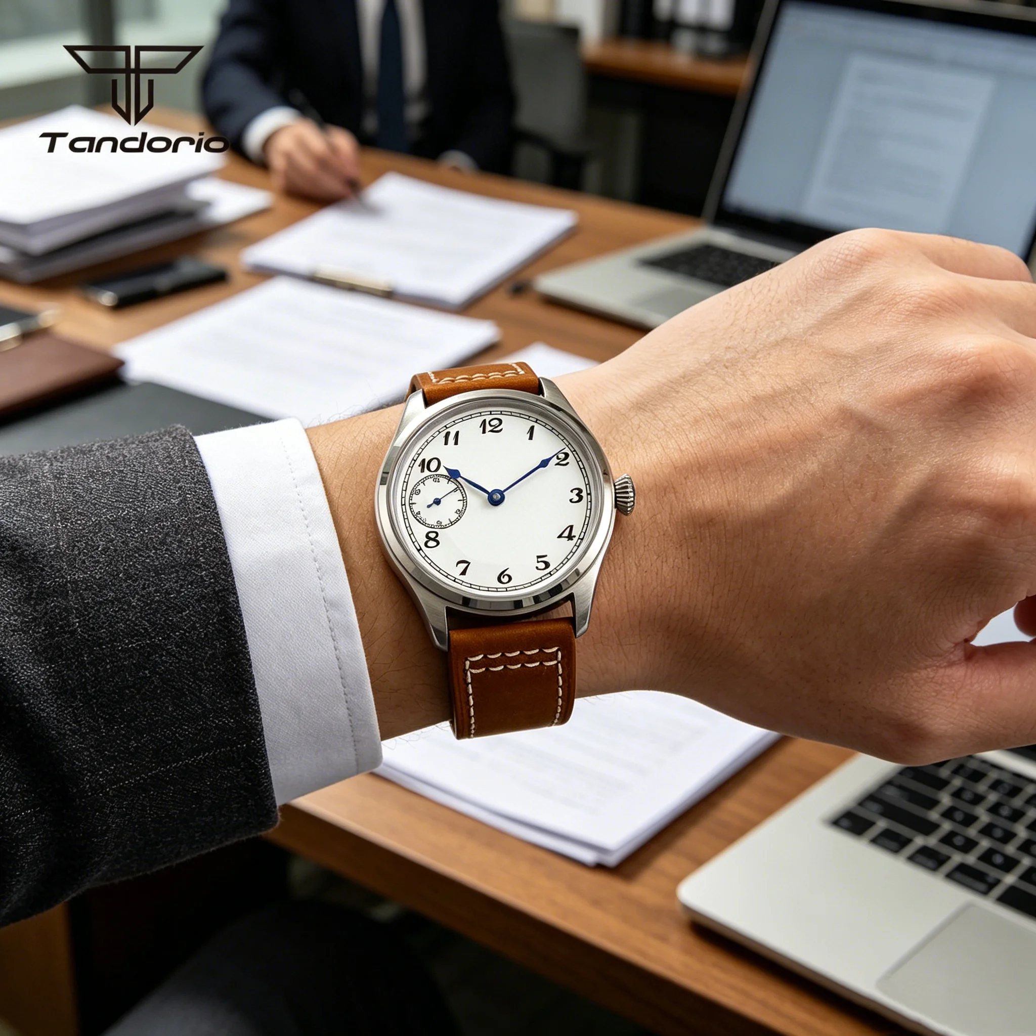Tandorio Mechanical Asia6497 Men's 42mm Pilot Watch Retro White Dial Sapphire Glass ST3600 Hand-winding Wristwatch Clear Back
Tandorio Mechanical Asia6497 Men's 42mm Pilot Watch Retro White Dial Sapphire Glass ST3600 Hand-winding Wristwatch Clear Back