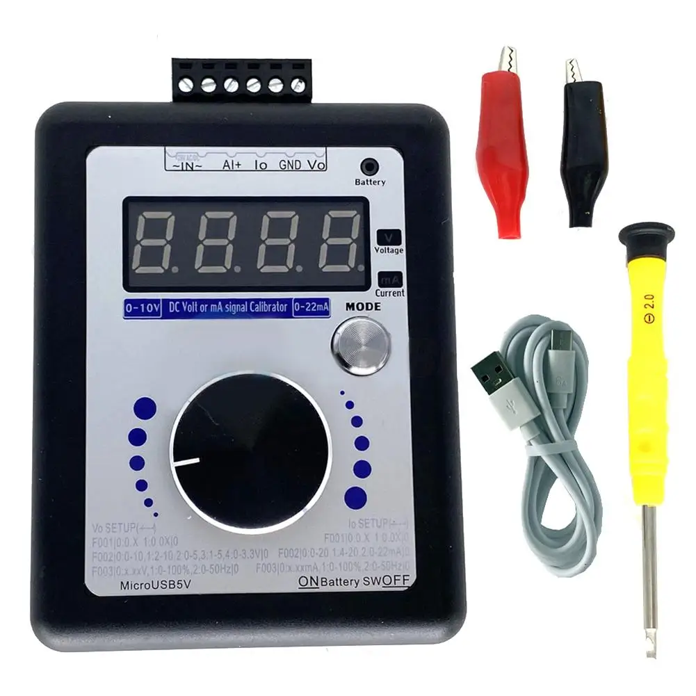 Type-C LED Digital Voltage And Current Signal Generator Calibrator 0-4-20-22mA LED Digital Voltage And Current Signal Generator
Type-C LED Digital Voltage And Current Signal Generator Calibrator 0-4-20-22mA LED Digital Voltage And Current Signal Generator