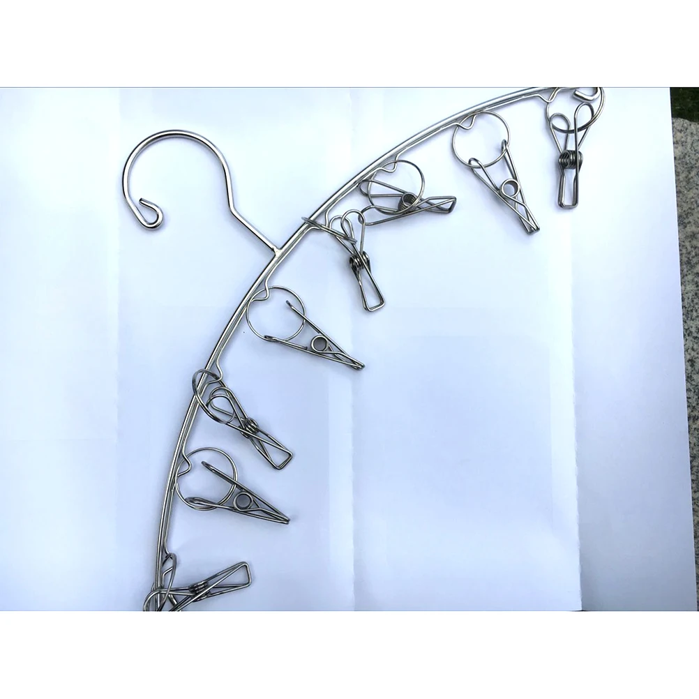 8 Clips Stainless Steel Clothes Drying Hanger for Bra Socks Towels Gloves Laundry Sock Hanger Non Rust Sturdy Construction
8 Clips Stainless Steel Clothes Drying Hanger for Bra Socks Towels Gloves Laundry Sock Hanger Non Rust Sturdy Construction