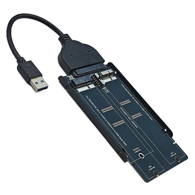 Конвертер M.2 в USB M2 в SATA 3.0 с кабелем для Macbook 2010 2011 A1369/1370 для Macbook 2012 Адаптер SSD 1425/1398/1466/1465
Конвертер M.2 в USB M2 в SATA 3.0 с кабелем для Macbook 2010 2011 A1369/1370 для Macbook 2012 Адаптер SSD 1425/1398/1466/1465