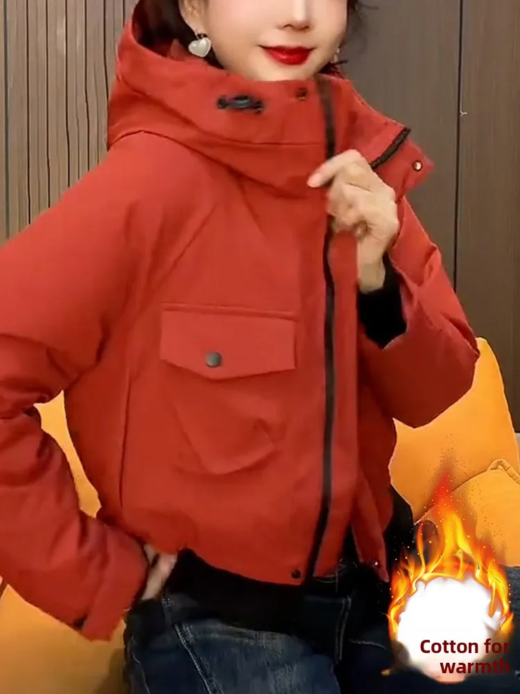 Корейский Sle Faionable Loose Fce Lined Thiened Women's Jaet Winter High End Feel Coat Верхняя часть тела из полиэфирного волокна Fil...
Корейский Sle Faionable Loose Fce Lined Thiened Women's Jaet Winter High End Feel Coat Верхняя часть тела из полиэфирного волокна Fil...