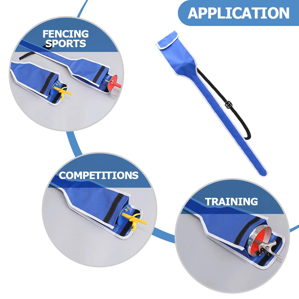 Fencing Sword Bag Durable Portable Sabre Pouch Reusable Epee Case Adult Blue Martial Arts Equipment Oxford Cloth
Fencing Sword Bag Durable Portable Sabre Pouch Reusable Epee Case Adult Blue Martial Arts Equipment Oxford Cloth
