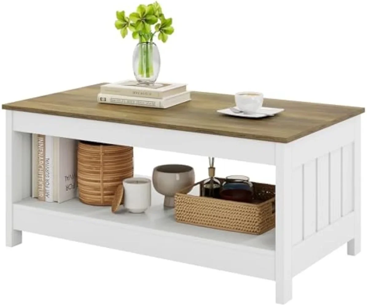 Coffee Tables for Living Room, Modern Coffee Table,21.65" D x 39.7" W x 17.72" H Farmhouse Coffee Table with Storage
Coffee Tables for Living Room, Modern Coffee Table,21.65" D x 39.7" W x 17.72" H Farmhouse Coffee Table with Storage