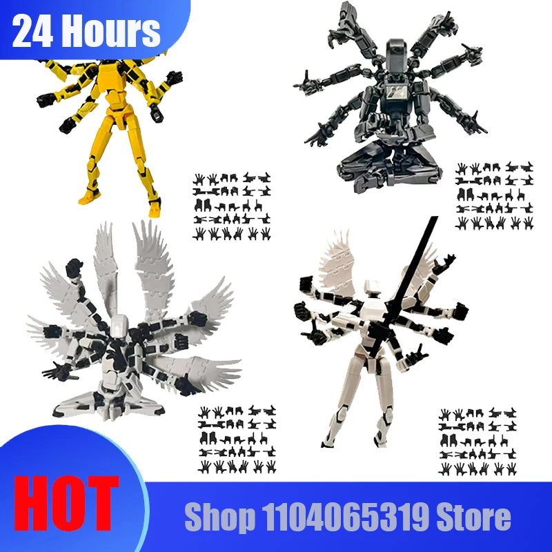 Multi-Jointed Movable Shapeshift Robot With 8 Wings Women's Accessories 3D Printed Mannequin Dummy 6 Action Figures Toys Kids
Multi-Jointed Movable Shapeshift Robot With 8 Wings Women's Accessories 3D Printed Mannequin Dummy 6 Action Figures Toys Kids