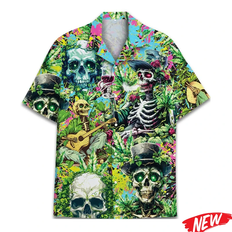 Fashion Skeleton Graphic Hawaiian Shirt For Men 3d Printing Skull Aloha Shirts Tops Short Sleeves Summer Vacation Button Shirt
Fashion Skeleton Graphic Hawaiian Shirt For Men 3d Printing Skull Aloha Shirts Tops Short Sleeves Summer Vacation Button Shirt