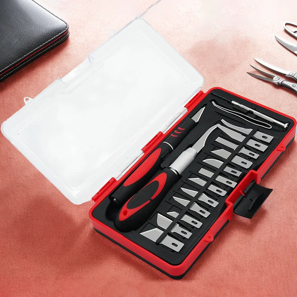 18Pcs Carving Set Craft Anti-Slip Handle Engraving Tool Craft Engraving Cutter Set for Cutting Cork
18Pcs Carving Set Craft Anti-Slip Handle Engraving Tool Craft Engraving Cutter Set for Cutting Cork
