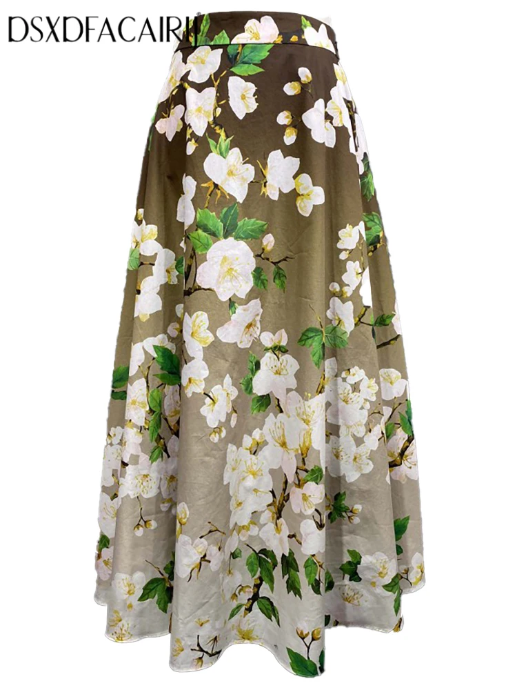DSXDFACAIRIJ High Waist Vintage Cotton Skirt for Women Floral Print Fashion Summer Female Clothing
DSXDFACAIRIJ High Waist Vintage Cotton Skirt for Women Floral Print Fashion Summer Female Clothing