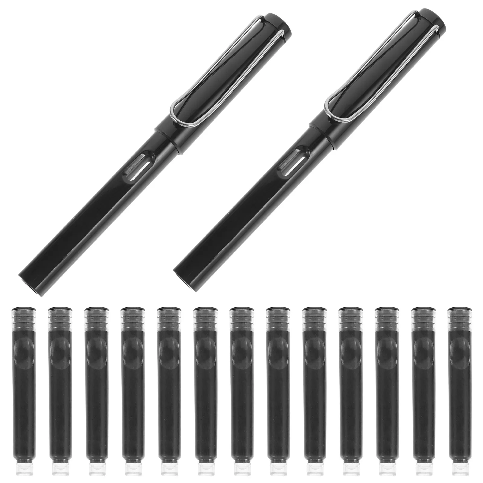 1Set Fountain Pen ABS Carbon Material Comfortable Handle Compact Design Ideal for Student Teacher Gift with Ink
1Set Fountain Pen ABS Carbon Material Comfortable Handle Compact Design Ideal for Student Teacher Gift with Ink