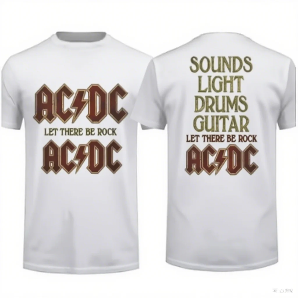 Legendary Band Pure Cotton T Shirt with ACDC Rock Band Letters and Let There Be Rock Slogan Streetwear New Arrival Tee S-4XL
Legendary Band Pure Cotton T Shirt with ACDC Rock Band Letters and Let There Be Rock Slogan Streetwear New Arrival Tee S-4XL