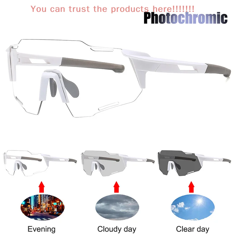 Photochromic Cycling Sunglasses For Men Women Bike Glasses Riding Driving UV400 Mountain Bicycle Goggles Eyewear Sports
Photochromic Cycling Sunglasses For Men Women Bike Glasses Riding Driving UV400 Mountain Bicycle Goggles Eyewear Sports