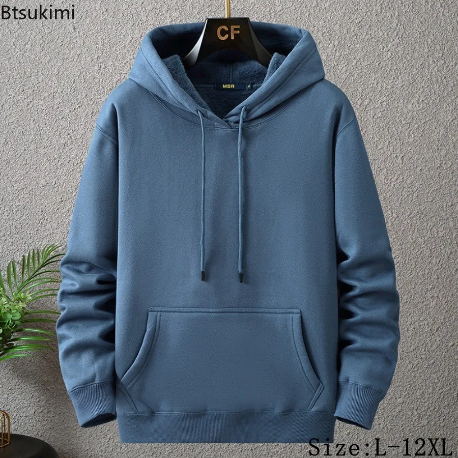 Oversized Men's Pullover Hoodies Autumn Winter Long Sleeve Thick Warm Fleece Lined Sweatshirts Man Casual Hooded Coats 10XL 12XL
Oversized Men's Pullover Hoodies Autumn Winter Long Sleeve Thick Warm Fleece Lined Sweatshirts Man Casual Hooded Coats 10XL 12XL
