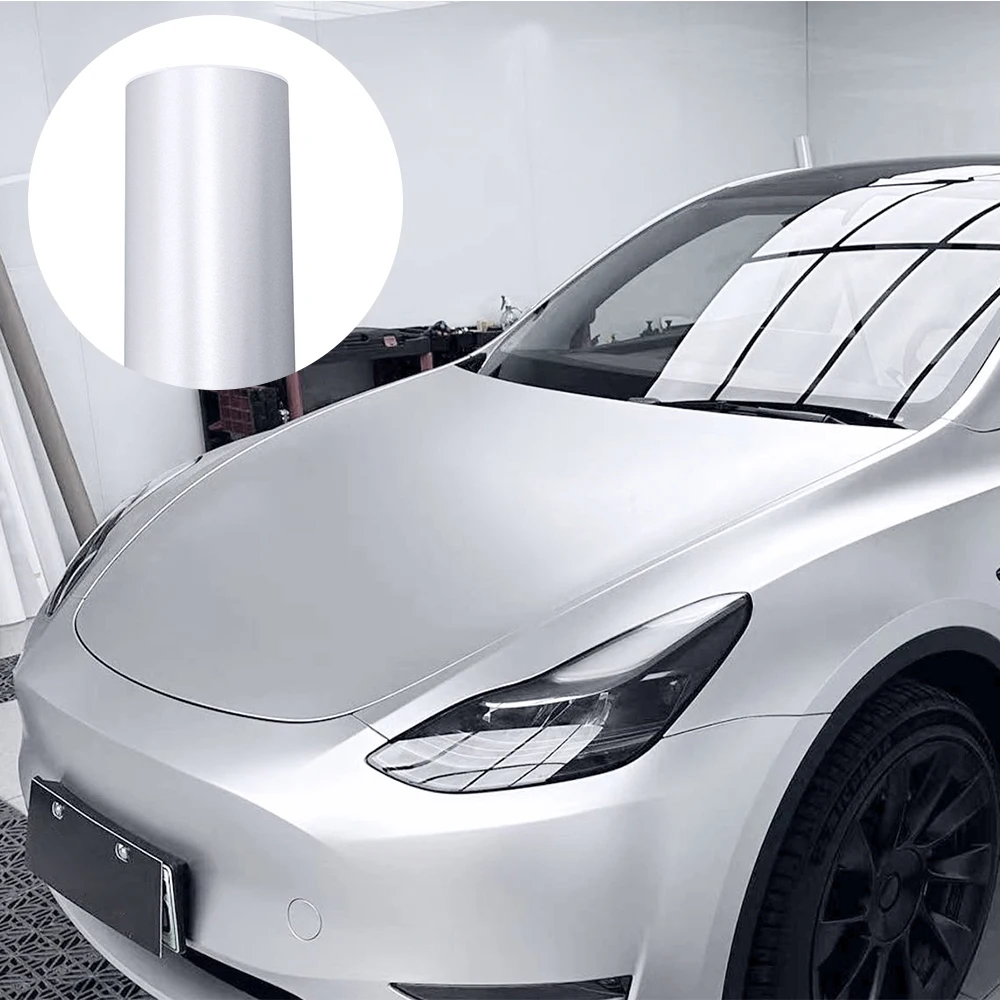 Metallic Matte Satin Ice Film Silver Color Change Vinyl Film Car Wrapping Film Bubble Free Sticker Wrapping Car Accessories
Metallic Matte Satin Ice Film Silver Color Change Vinyl Film Car Wrapping Film Bubble Free Sticker Wrapping Car Accessories