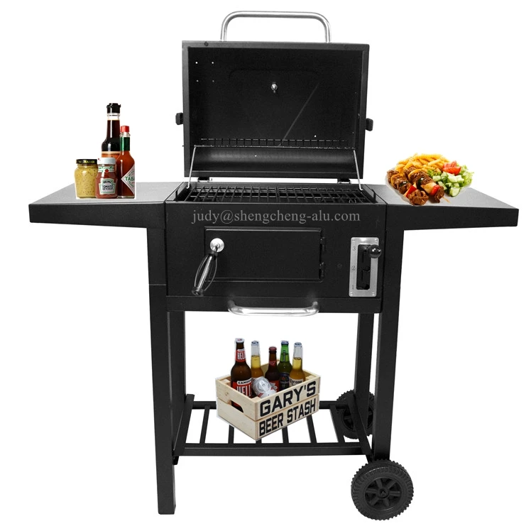 Garden Outdoor Portable Camping Barbecue Smoker Square Charcoal Bbq Grill with Table Carton Box Alloy Steel Steel Trolley
Garden Outdoor Portable Camping Barbecue Smoker Square Charcoal Bbq Grill with Table Carton Box Alloy Steel Steel Trolley