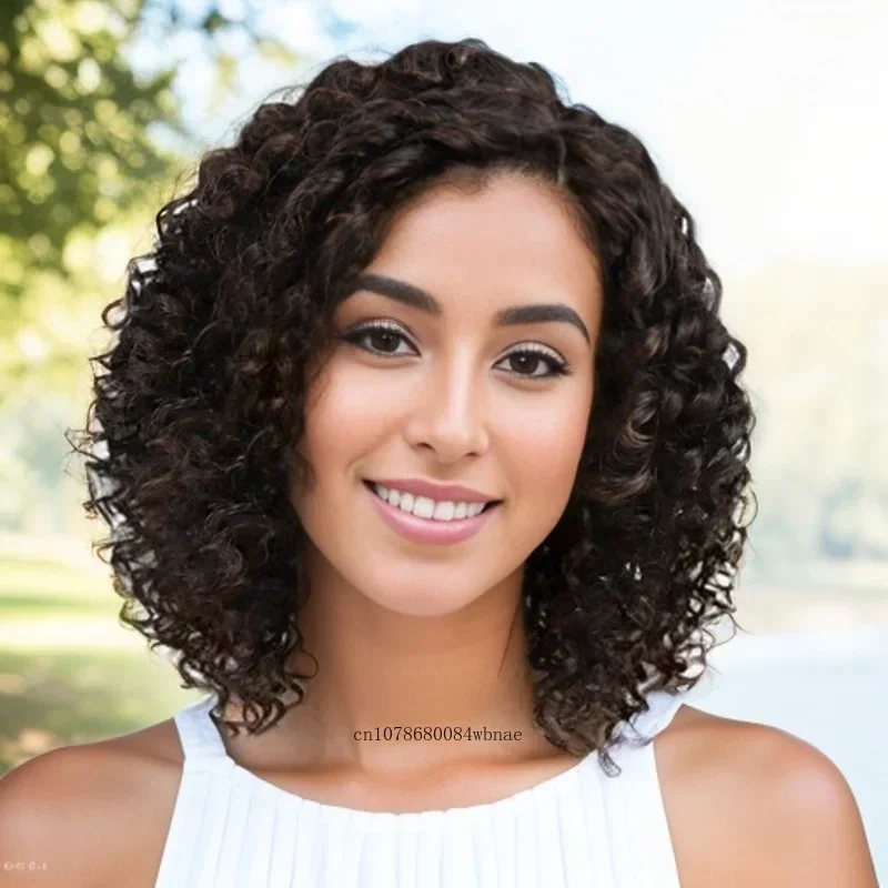 Надувной темно-коричневый парик Синтетические термостойкие парики с боковой челкой Афро-прическа Короткий вьющийся парик для чернокожих женщин Повседневный костюм
Надувной темно-коричневый парик Синтетические термостойкие парики с боковой челкой Афро-прическа Короткий вьющийся парик для чернокожих женщин Повседневный костюм