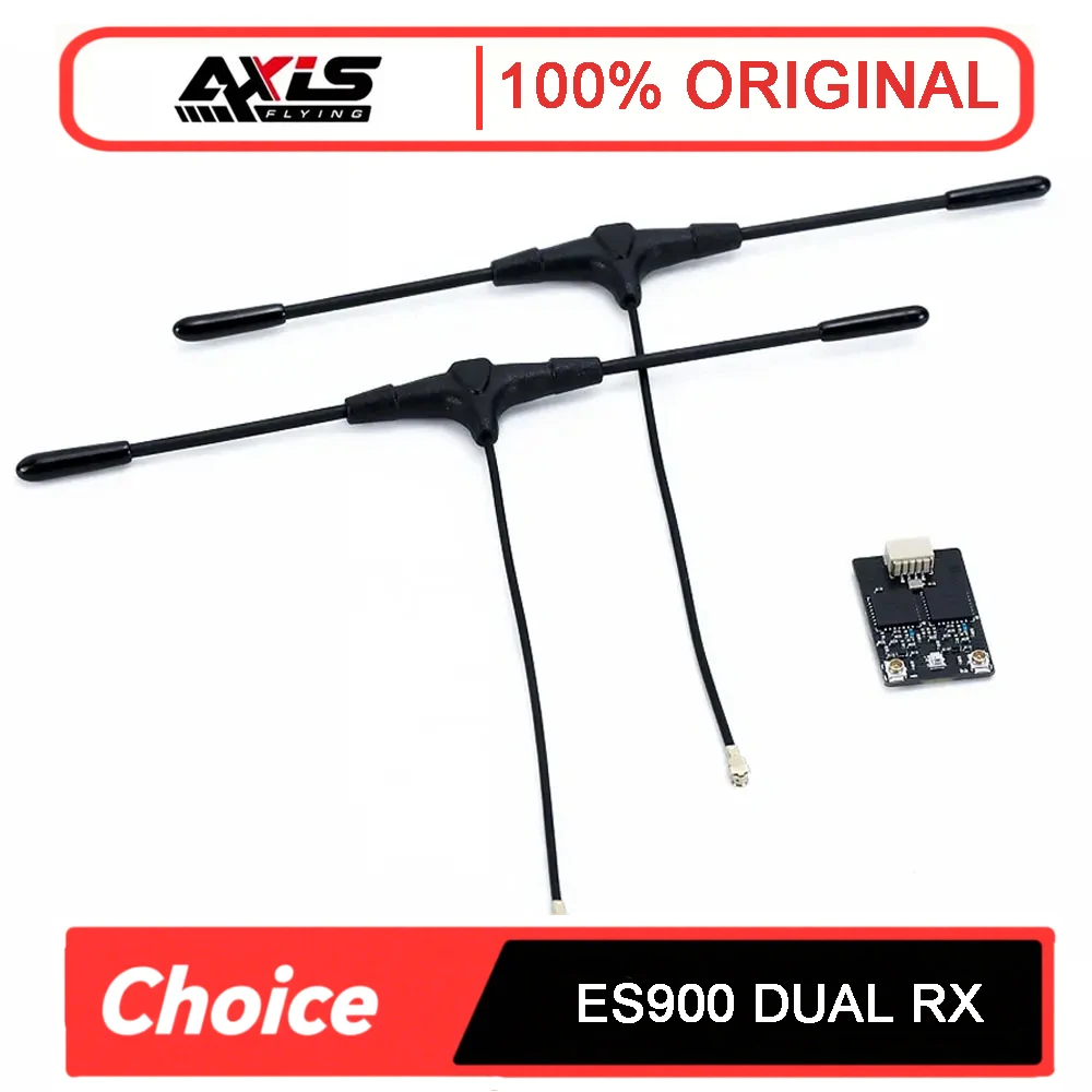 Приемник Axisflying ES900 DUAL RX ELRS, 915 МГц/868 МГц, встроенный TCXO для радиоуправляемого самолета, FPV, дрона дальнего действия
Приемник Axisflying ES900 DUAL RX ELRS, 915 МГц/868 МГц, встроенный TCXO для радиоуправляемого самолета, FPV, дрона дальнего действия