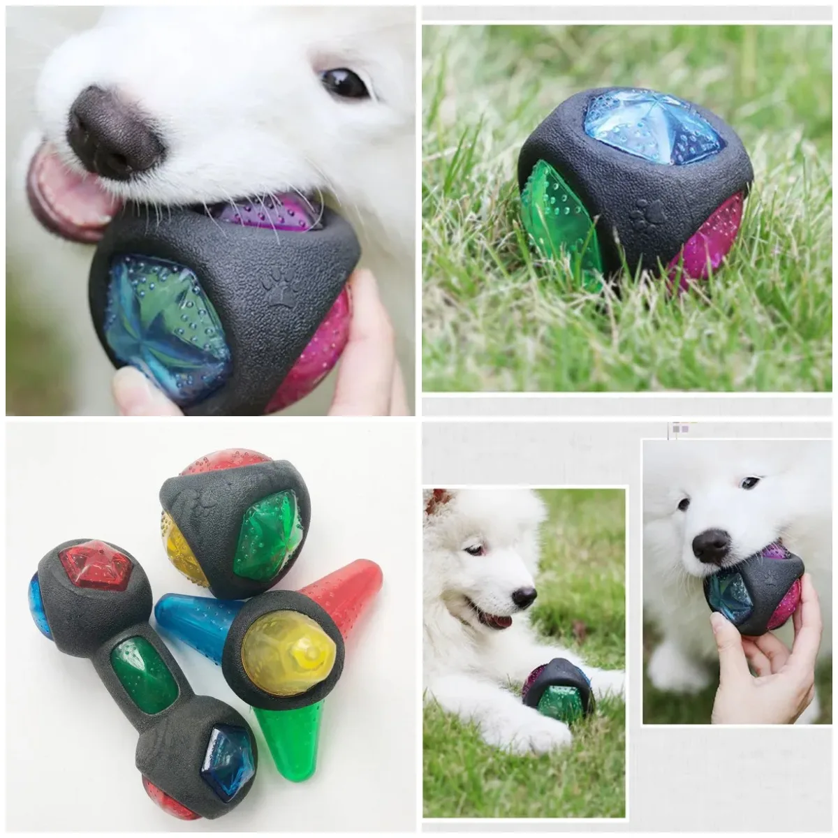 Резиновая прыгающая игрушка для домашних животных, жевательная игрушка для собак, светящийся мяч, скрипучая игрушка, устойчивая к укусам игрушка неправильной формы
Резиновая прыгающая игрушка для домашних животных, жевательная игрушка для собак, светящийся мяч, скрипучая игрушка, устойчивая к укусам игрушка неправильной формы