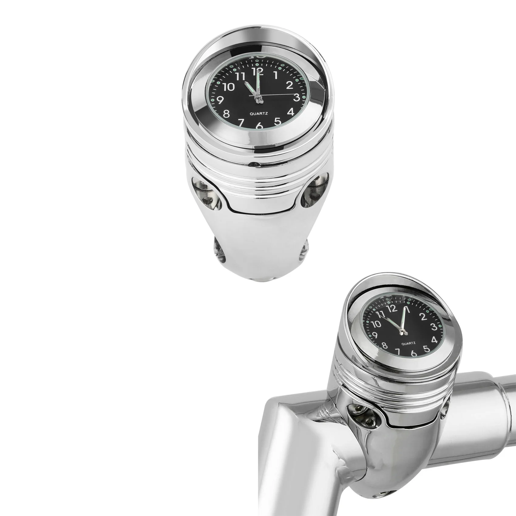 Aluminum 1 1/4" 1.25" Chrome Handlebar Mount Clock Fit For Harley Custom Motorcycle
Aluminum 1 1/4" 1.25" Chrome Handlebar Mount Clock Fit For Harley Custom Motorcycle